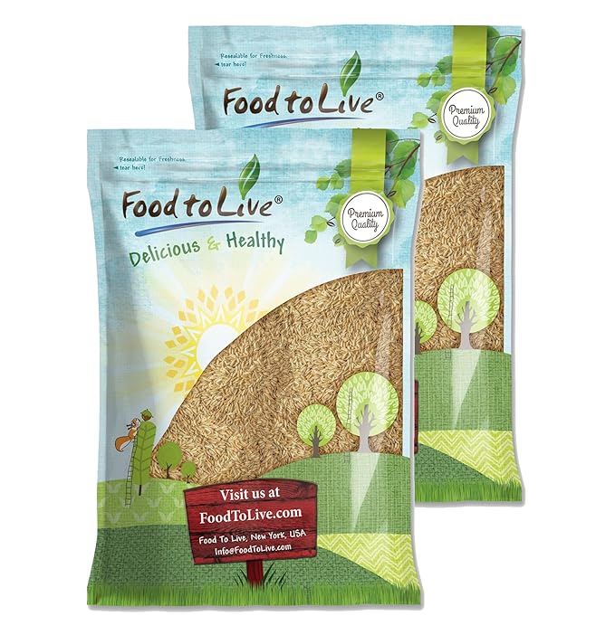 Food to Live Rye Berries, 20 Pounds – Whole Grain Powerhouse for Bread, Sourdough, Porridge, and Granola. Rich in Fiber and Nutrients. Raw, Unprocessed, Vegan, Kosher, Seeds in Bulk