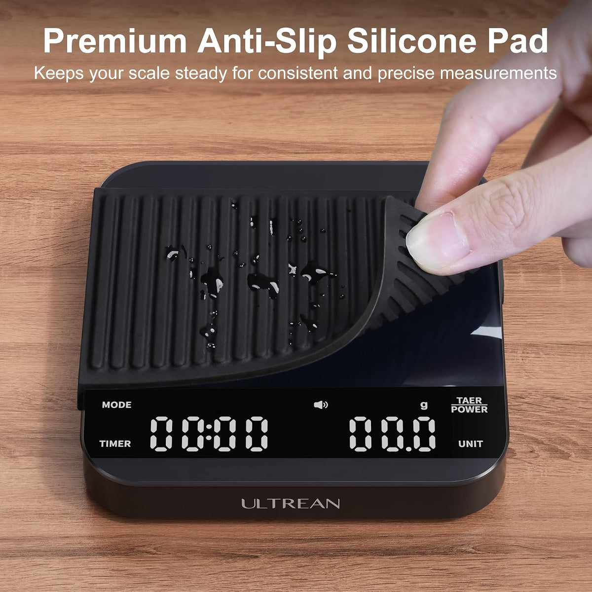 Ultrean Mini Coffee Scale with Timer, 0.1g Precision Espresso Scale