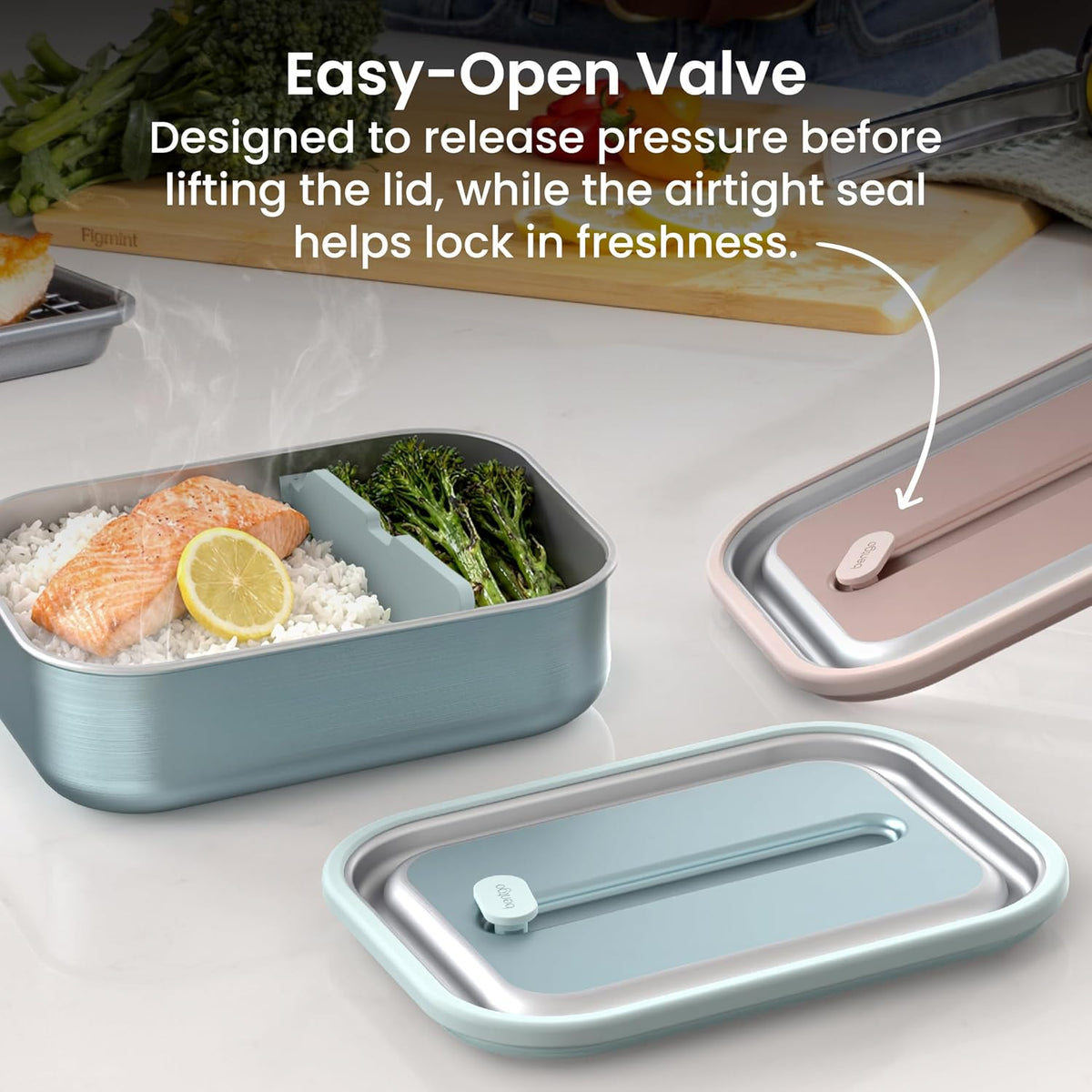Bentgo MicroSteel Leak-Proof Bento Lunch Box, Microwave &amp; Oven-Safe