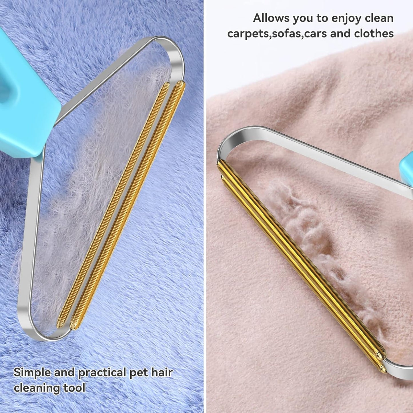 Pet Hair Remover, Dog and Cat Hair Remover, Wool Hair Remover, Carpet Rake for Pet Hair Removal, Carpet Rake, Pile Brush, Hand Shaver for Carpets, Car Cushions, Sofas, Pet Beds, Furniture & Rug