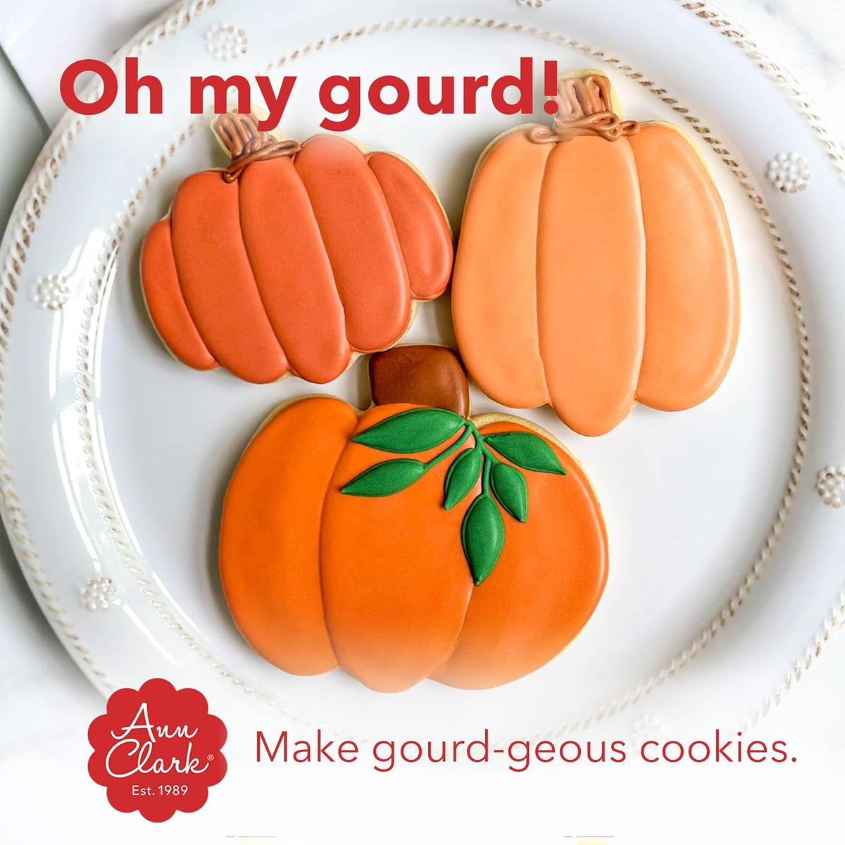 Ann Clark Jack-O-Lantern Pumpkin Cookie Cutter, Large 4” Made in USA