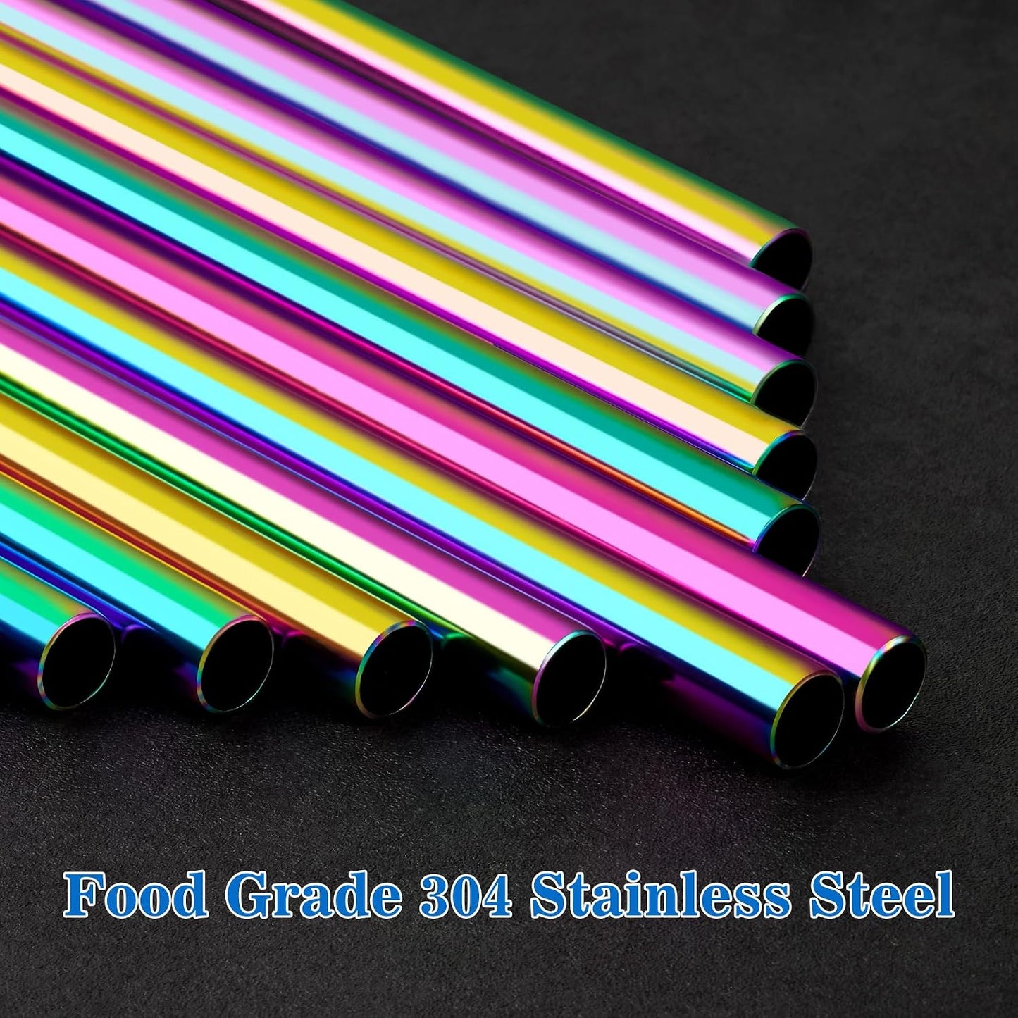 Tomorotec 8PCS Stainless Steel Straws Fit for 40oz Stanley Tumblers