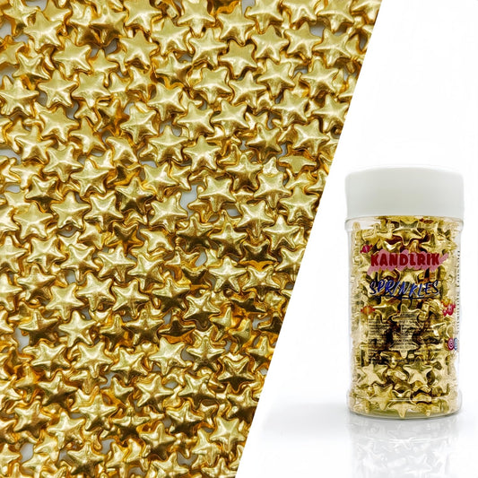 10mm Super Gold Stars Sprinkles Edible Stars Cake Decorating Stars Cake Decorations Cupcake Toppers Cookie Decorating