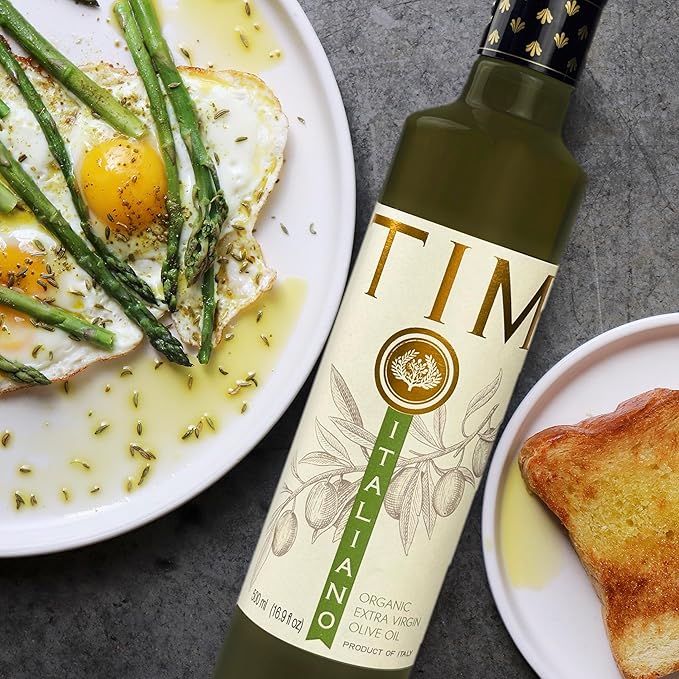 Entimio Italiano Organic Italian Extra Virgin Olive Oil from Italy, 500+ mg/kg High in Polyphenols, 2025 Gold Winner, Tuscany evoo, Cold Extracted, Lab Tested for Drinking, Cooking, and Finishing