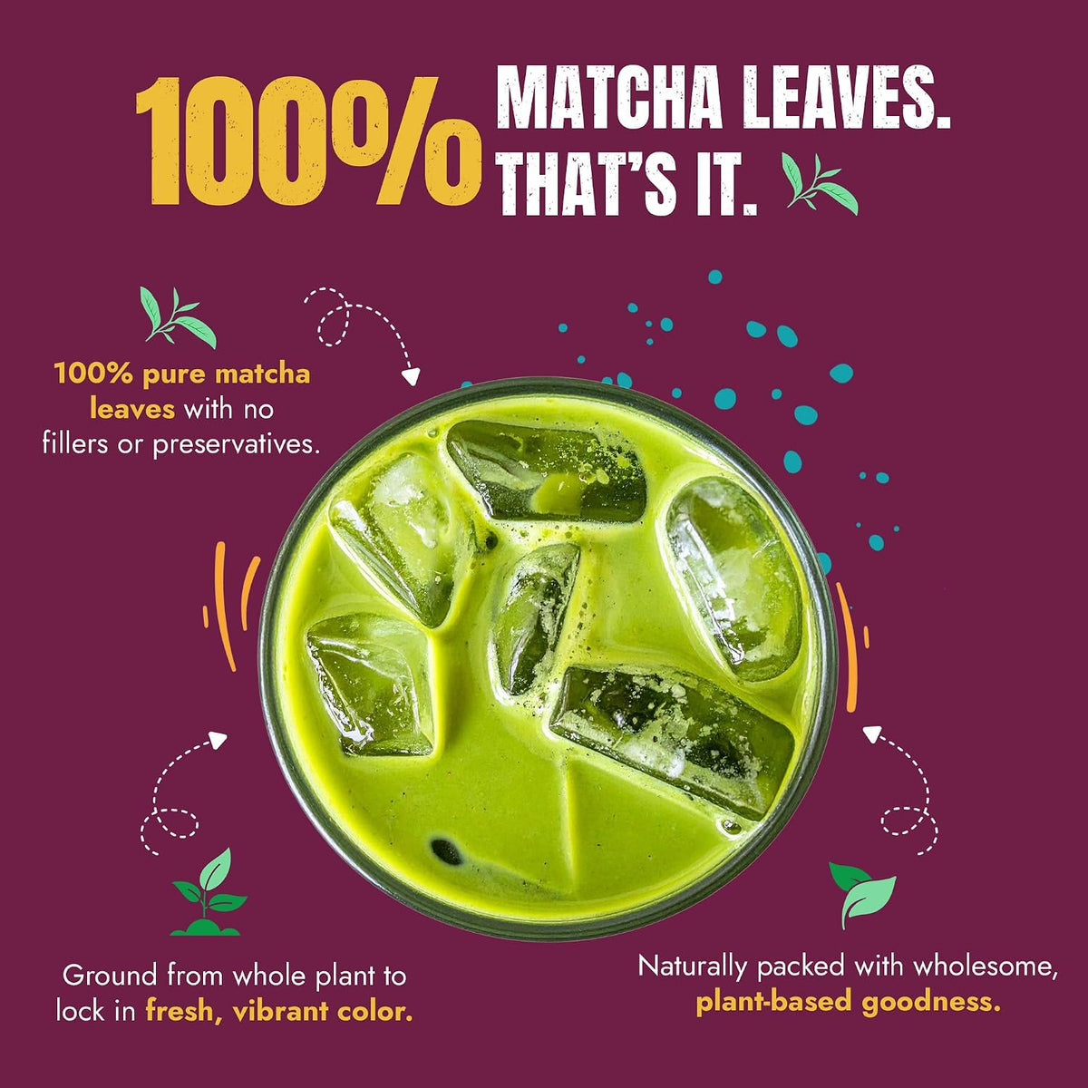 Suncore Foods Organic Midori Jade Matcha Powder 3.5oz | Gluten Free | Vegan | Natural Green Food Coloring, Japanese Premium Culinary Grade Matcha, For Baking, Desserts, Lattes, Non-GMO, Resealable Pouch