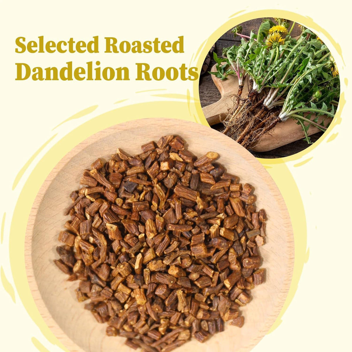 FullChea - Dandelion Root Tea Bags, 40 Count, Roasted Root Tea | Roasted root infusion with a deep earthy taste, supports digestion, immune wellness and detox tea routines