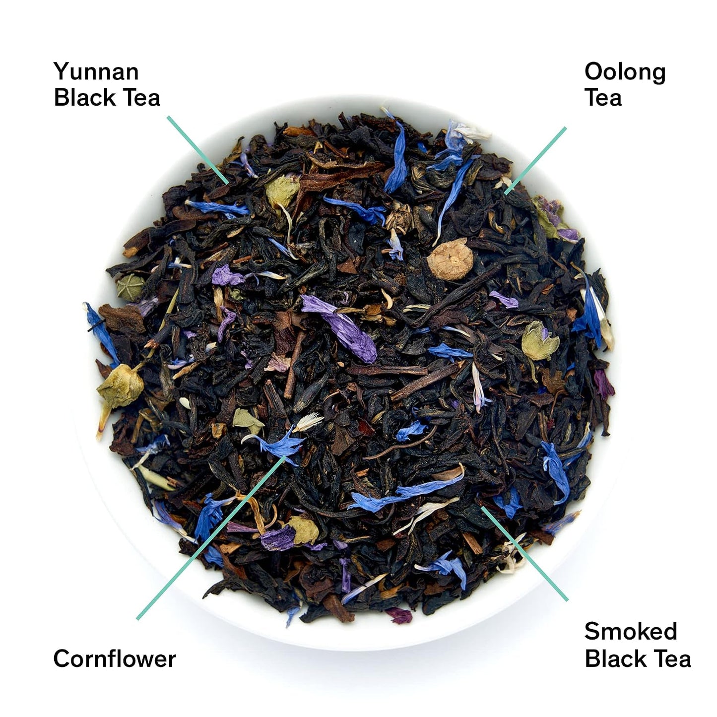 August Uncommon Black Metallic Violet &amp; Elderberry Black Tea (1.75oz) | Lush Blend with Dark Berry and Floral Notes – Loose Leaf Tea Caffeinated for Daily Enjoyment in a Resealable Pouch