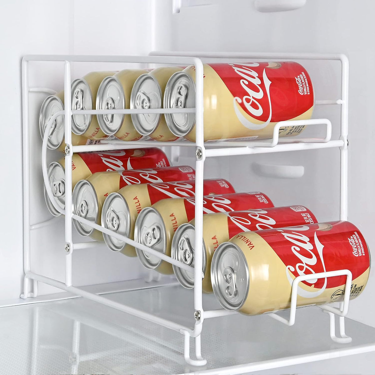 SUFAUY 3 Tier Can Organizer for Pantry, Holds 36 Cans for Cabinet Storage or Kitchen Shelves, 12" d X 16.5" w X 14" h, Black