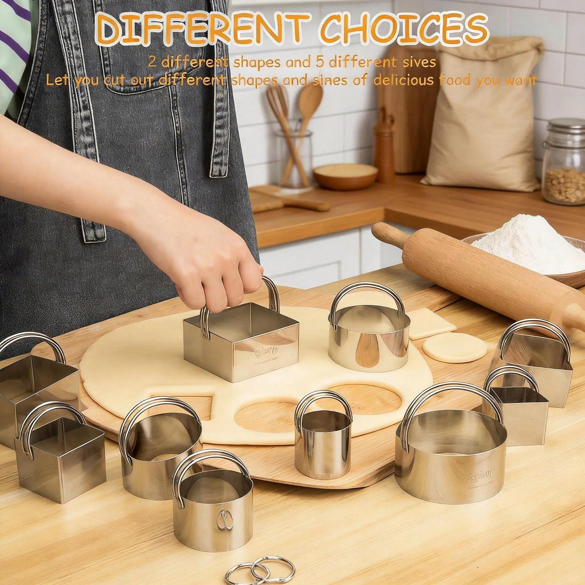 Cookie Biscuit Cutters for Baking Set of 10 pcs
