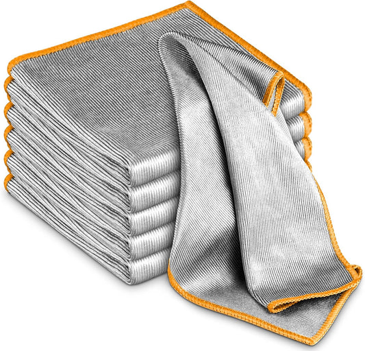 Glass Polishing Cloth Streak Free Miracle Microfiber Cleaning Cloth Lint Free Cleaning Rags for Glasses Kitchen Dish Mirrors
