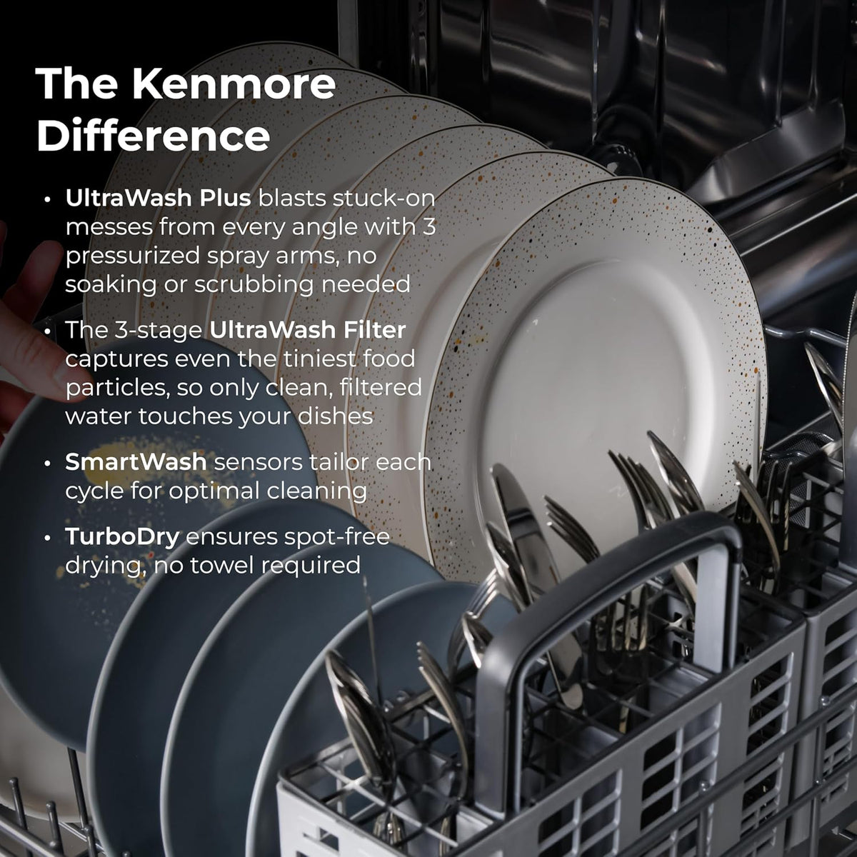 Kenmore 24" Built-In Dishwasher - Fingerprint Resistant Stainless Steel