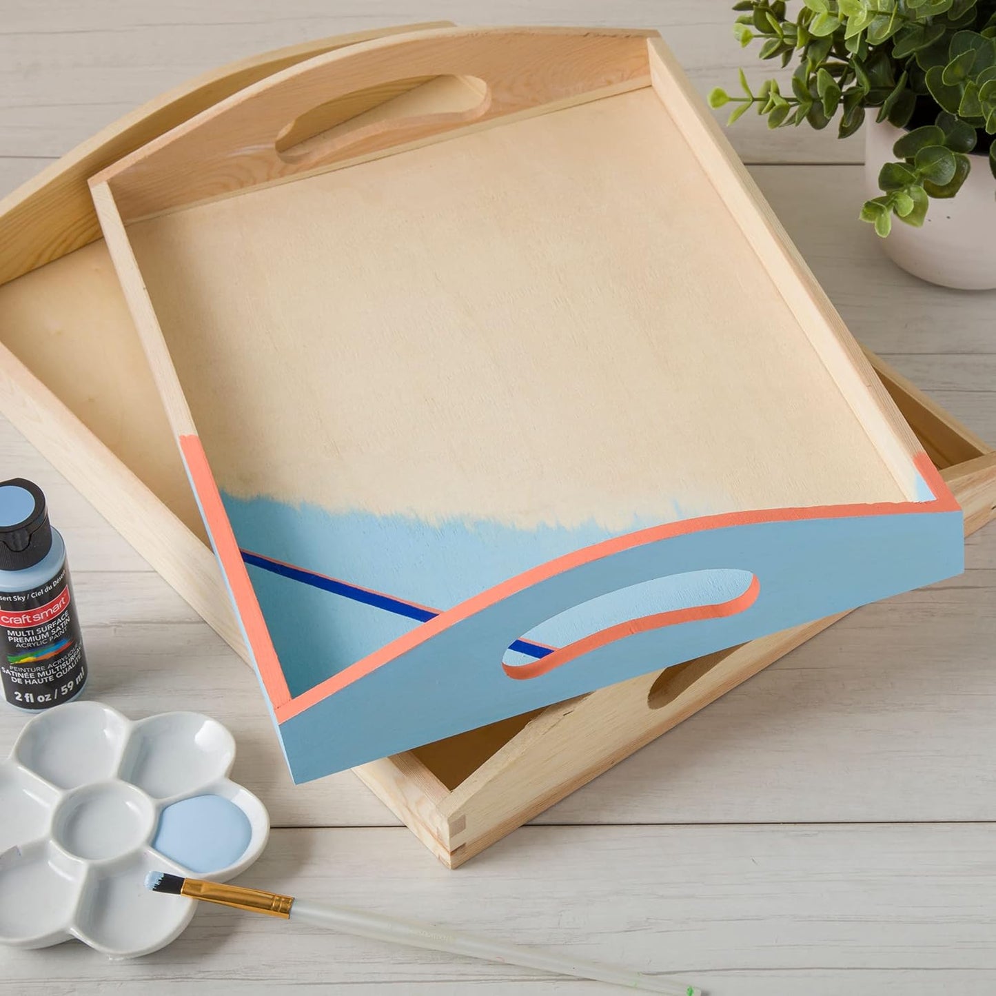 6 Pack: 13”; Wooden Tray by Make Market®