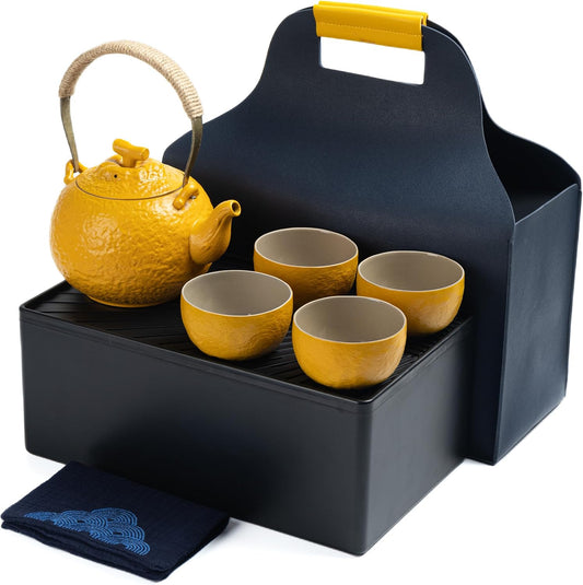 TEANAGOO Japanese Tea Set, Chinese Tea Sets, Porcelain Japanese Tea Cups, Chinese Gongfu Tea Set, Asian Tea Set for Adults,