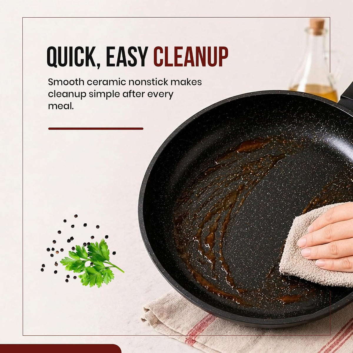 Alva Energy 8″ Ceramic Frying Pan – PFAS/PTFE-Free, Nonstick Skillet for Eggs & Small Meals – Lightweight, Induction & Oven Safe – Stay-Cool Handle, Scratch-Resistant, Dishwasher Safe