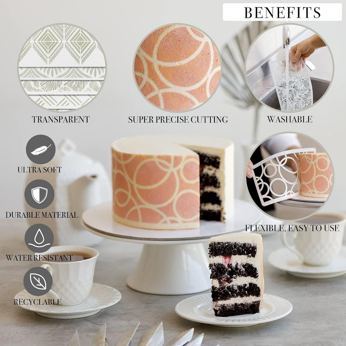 Cake Stencils - Cookie Stencils for Royal Icing