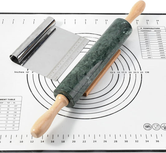 Koville Indian Natural Marble Rolling Pin