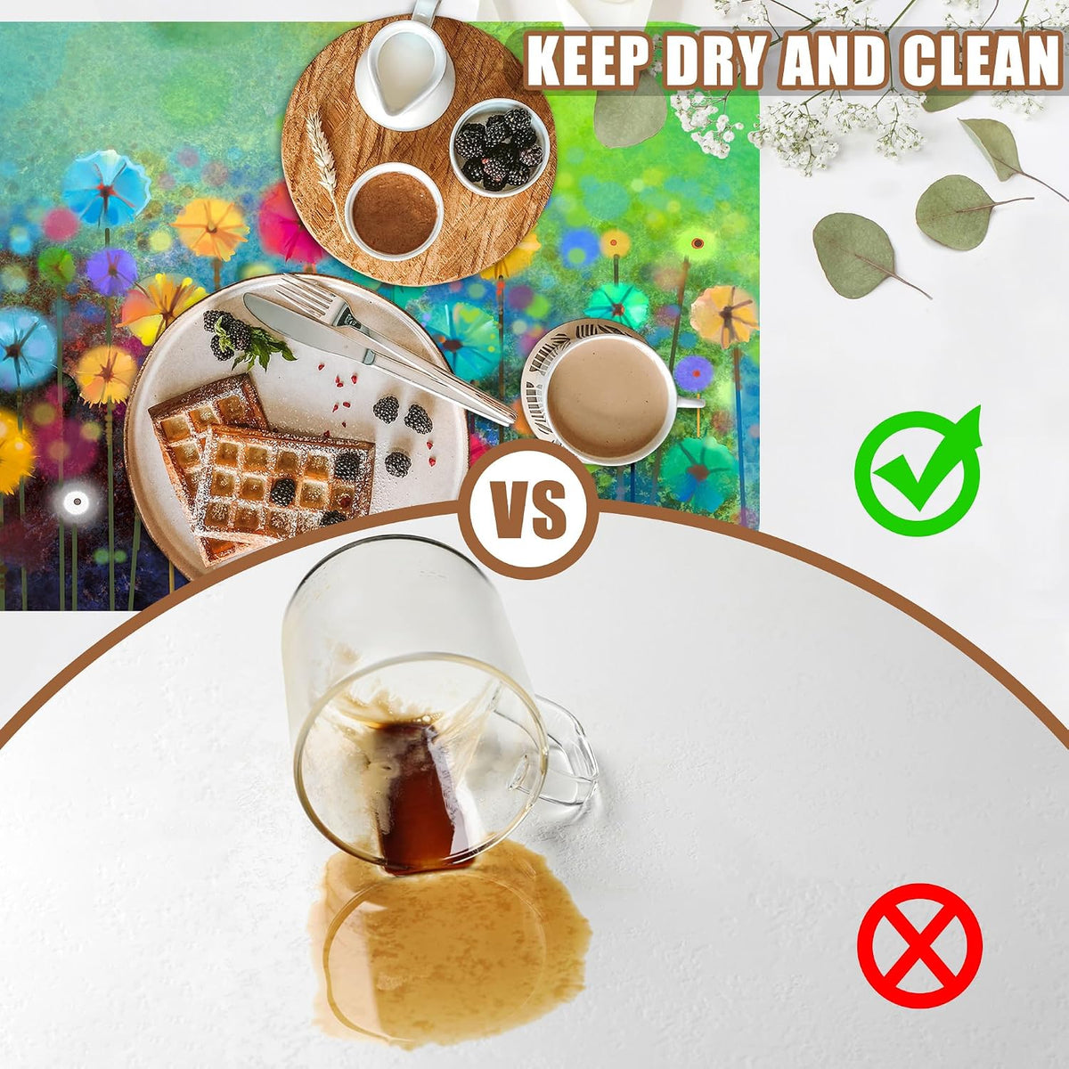 Dish Drying Mat Watercolor Rainbow Dandelion Coffee Bar Mat for Countertop Absorbent Hide Stain Rubber Backed Dish Drainer Rack Pad Espresso Machine Dining Room Decoration 11.8 x 19.7 Inch