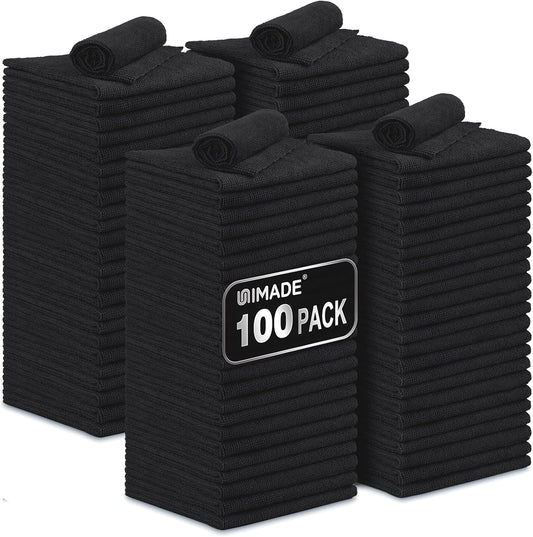UNIMADE Microfiber Cleaning Cloth, 100 Pack Microfiber Towels for Cars