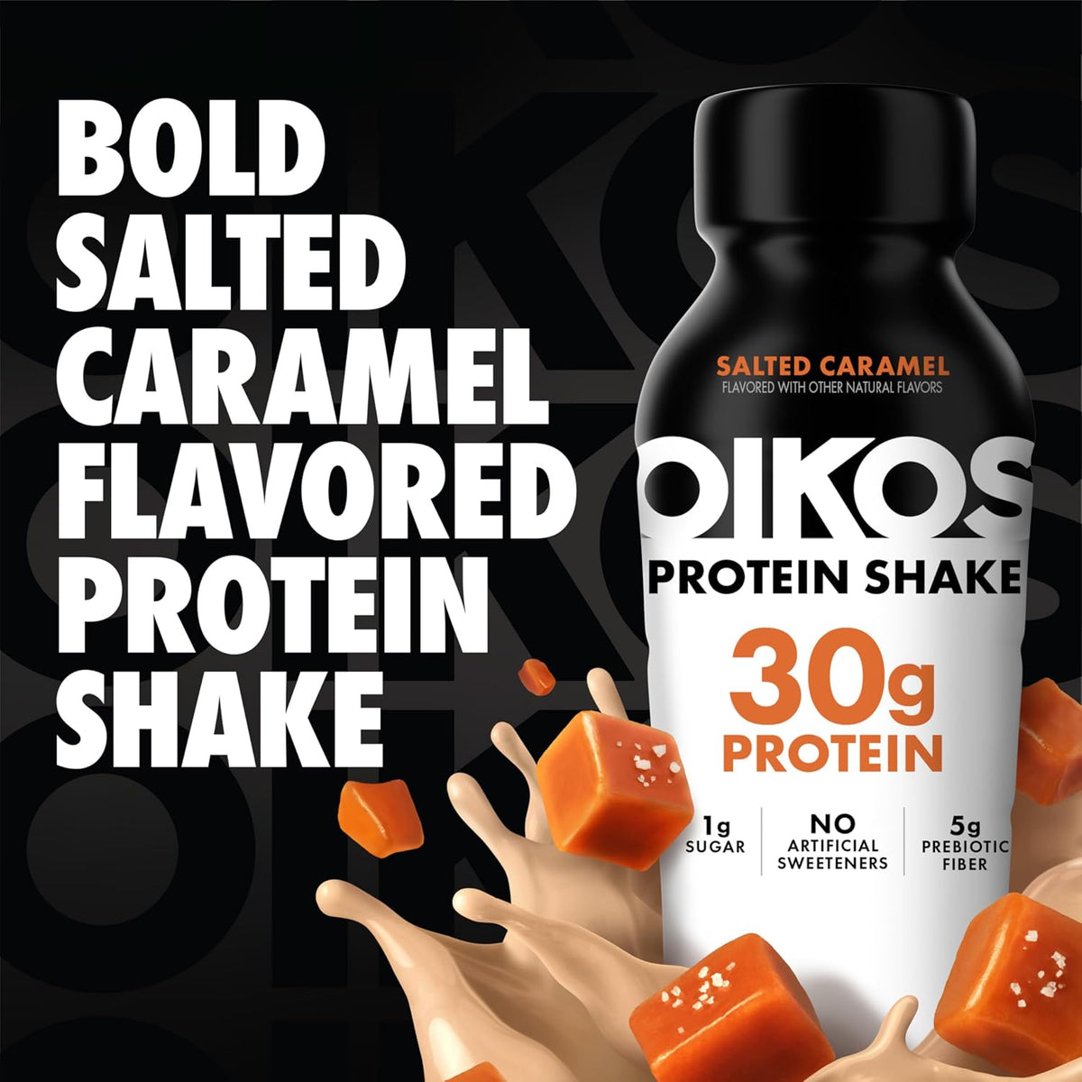 Oikos Protein Shake, Salted Caramel, 30g Protein, 12 fl oz, 4 Count