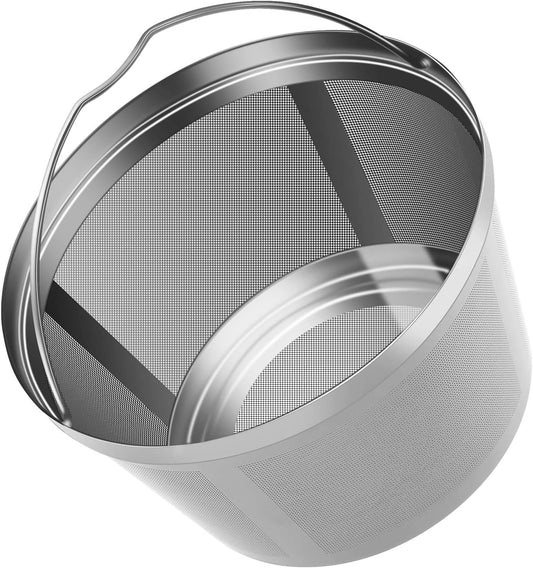 Stainless Steel Reusable Coffee Filters Basket 8 12 Cup Sturdy Permanent Coffee Filter fit for Mr. Coffee Black,Decker