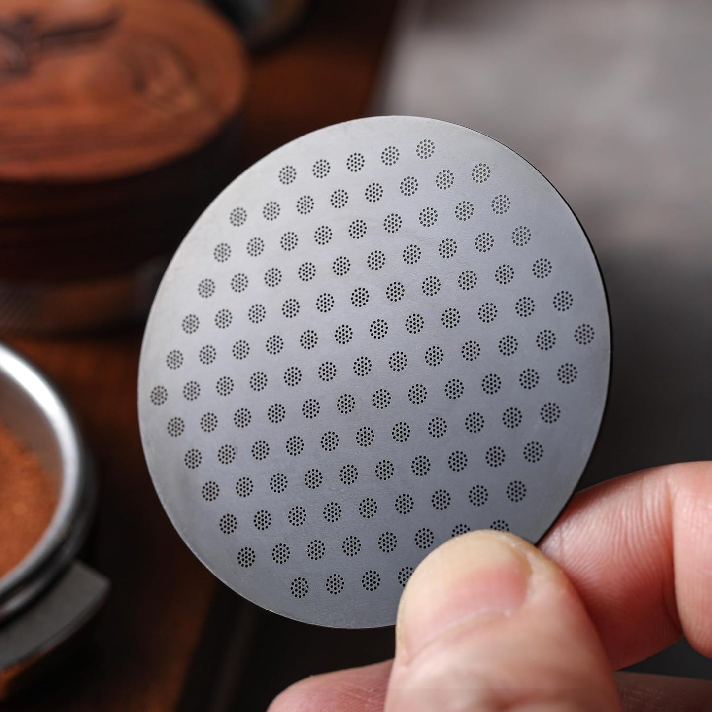 54mm Puck Screen for Breville, Black – 0.8mm Espresso Filter Screen