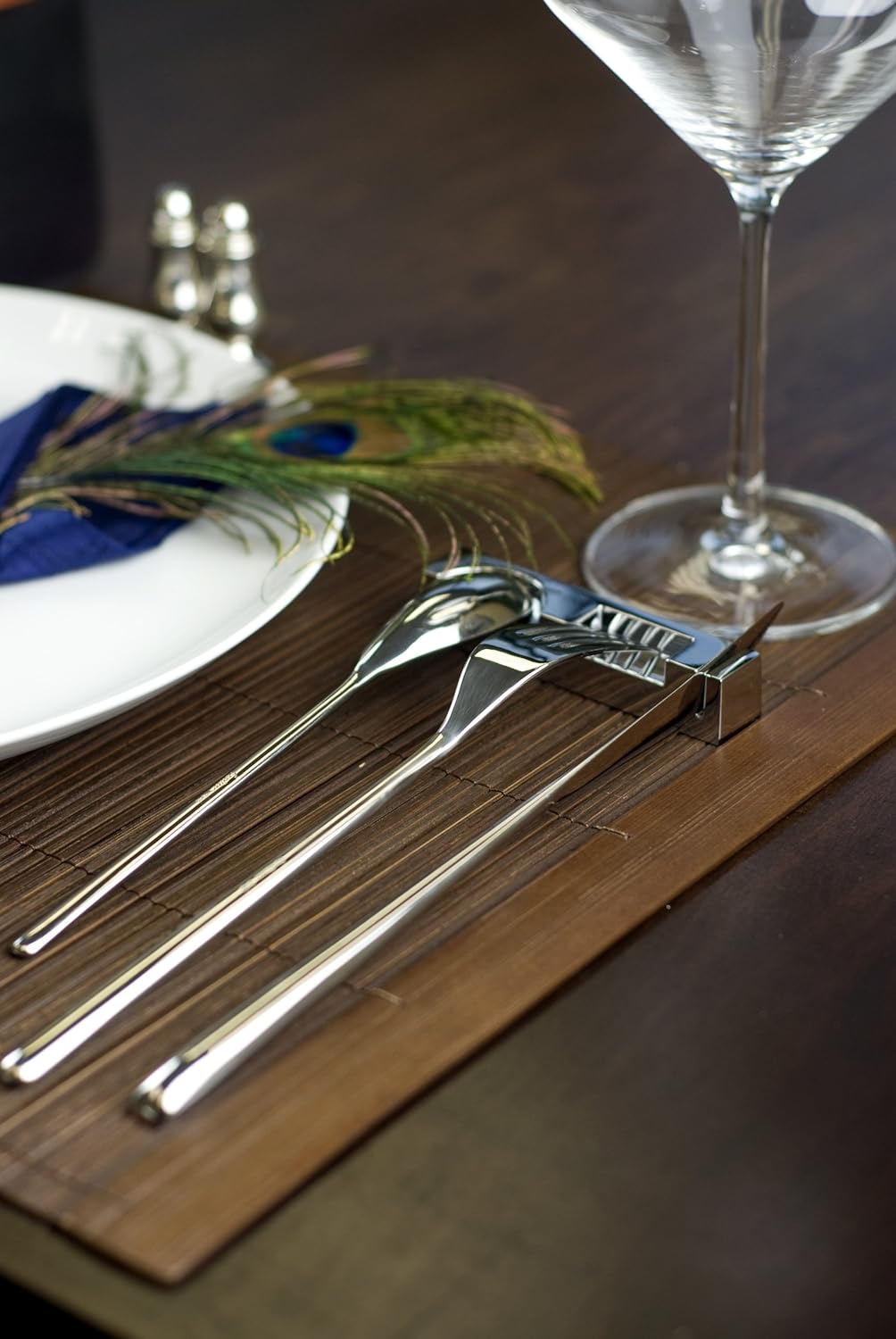 Fortessa Dragonfly 18/10 Stainless Steel Flatware 10-Inch Table Fork, X-Large, Set of 12