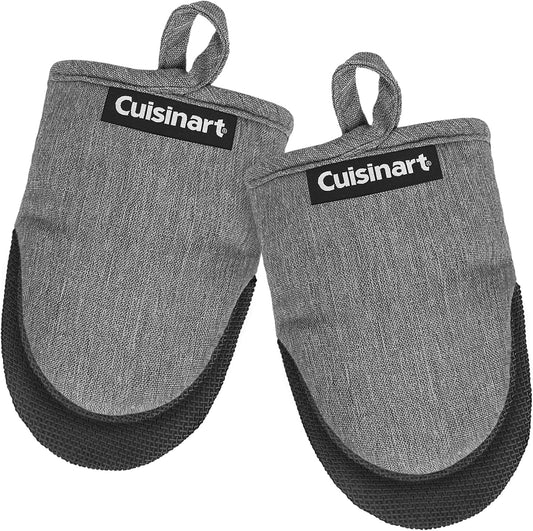Cuisinart Mini Oven Mitts, 2-Pack, Neoprene Grip, Heat Resistant 350F