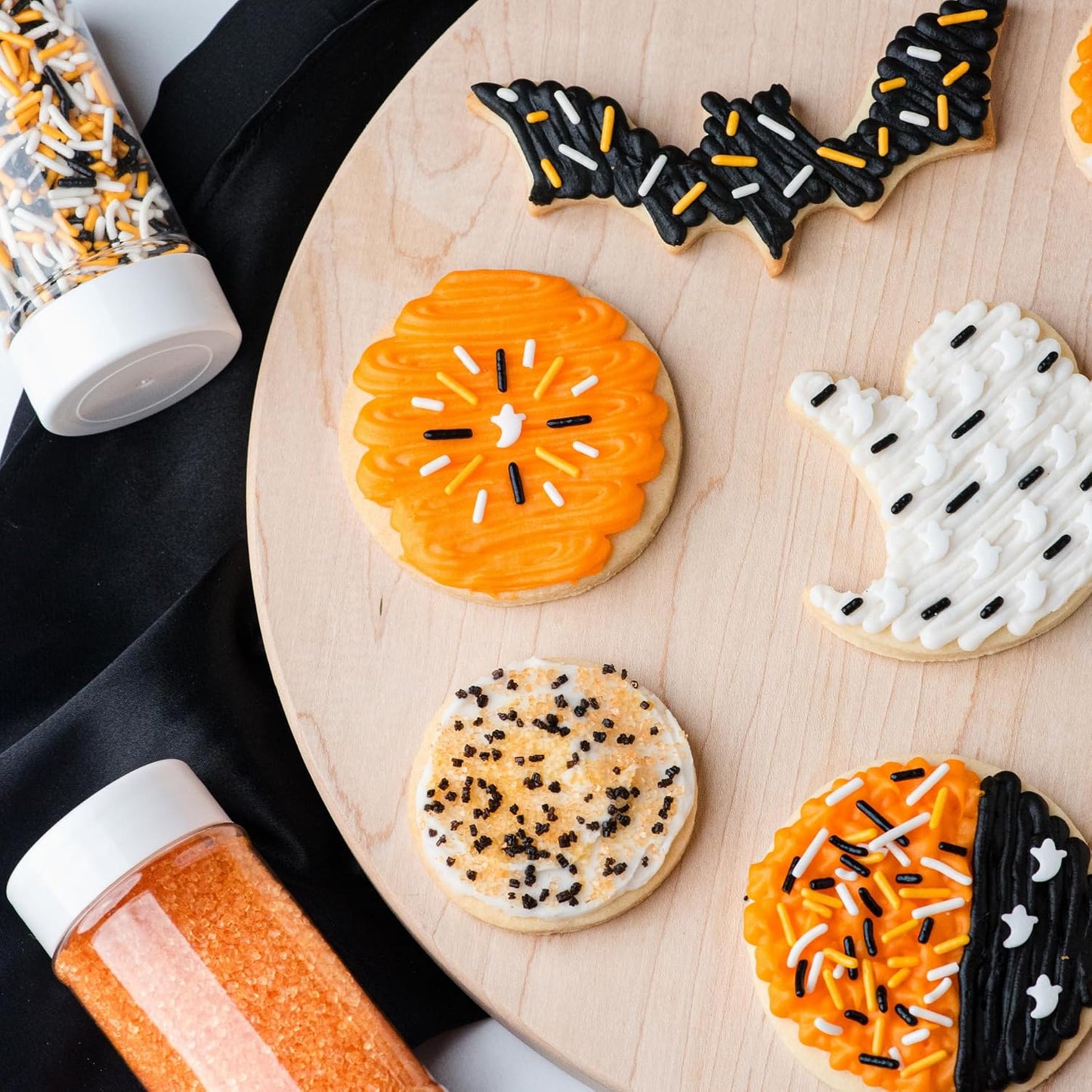 Sweets Indeed Dye Free Halloween Sprinkles 3 Pack, Jimmies, Sugar, 7.72 oz