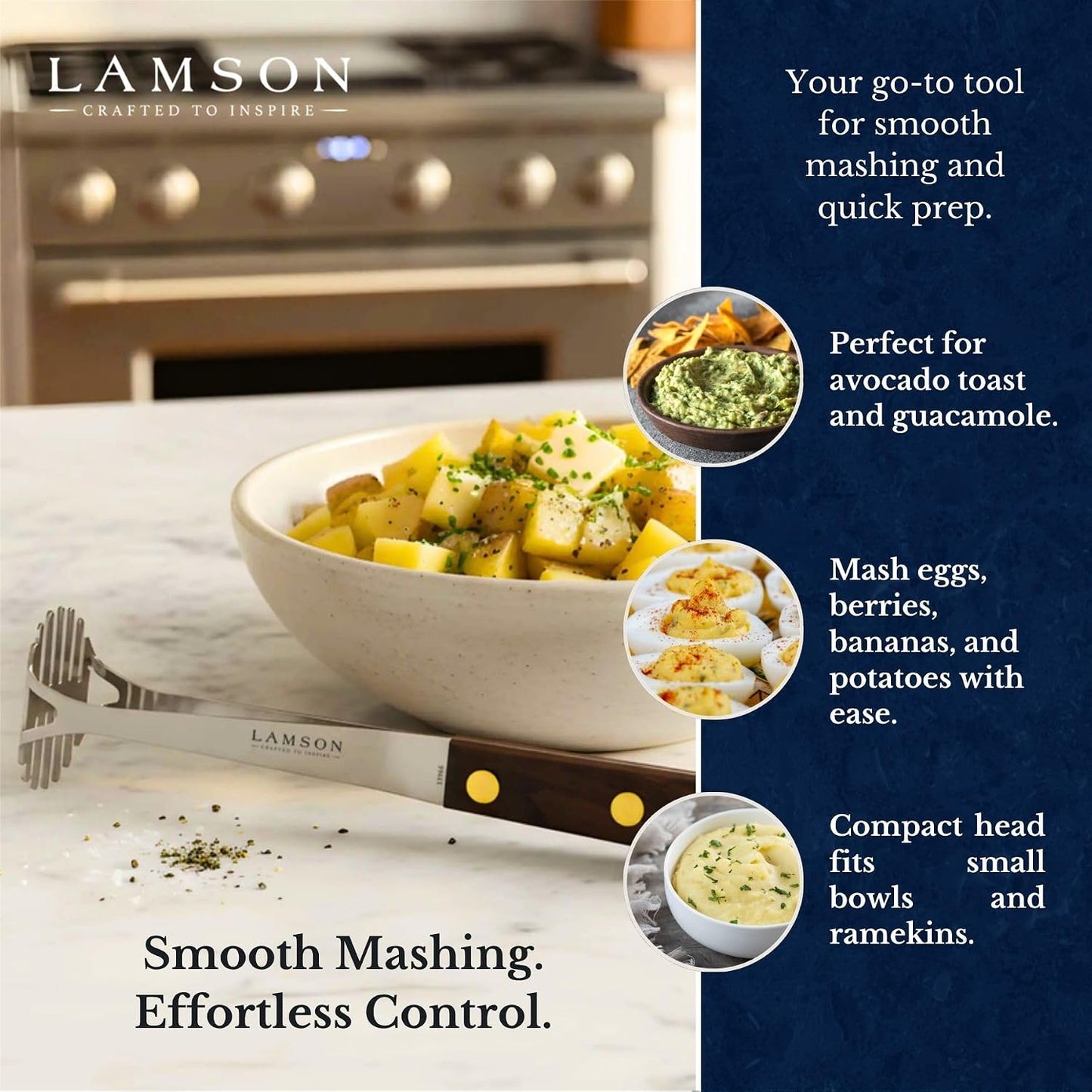 Lamson Mini Masher (Walnut Handle)