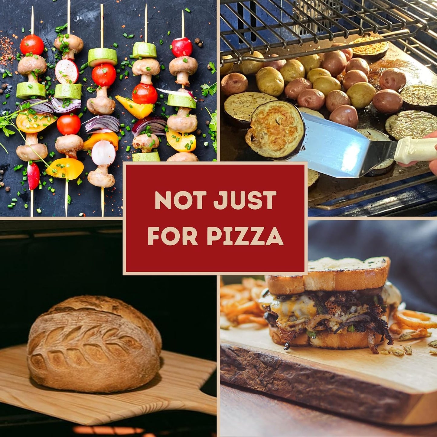 16" x 16" Pizza Steel - 3/8" Steel, 27.5 lbs | Multipurpose Cooking Steel for Pizzas, Sourdough, Grilling &amp; More - Made in the USA