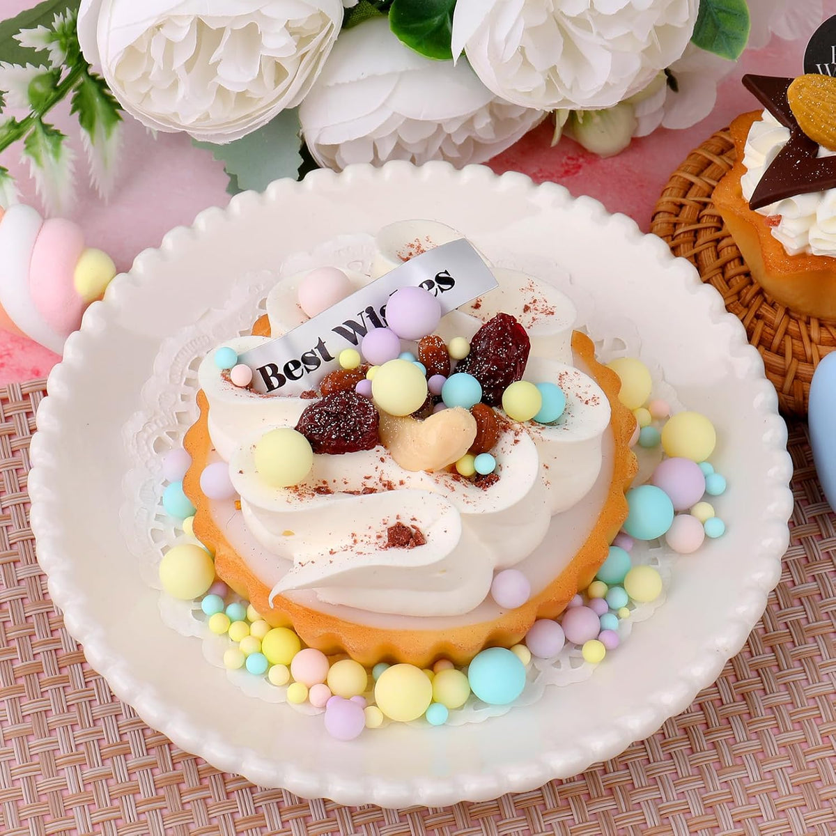Pastel Sprinkles for Cake Decorating, 6 Sizes Edible Pearls Sprinkles