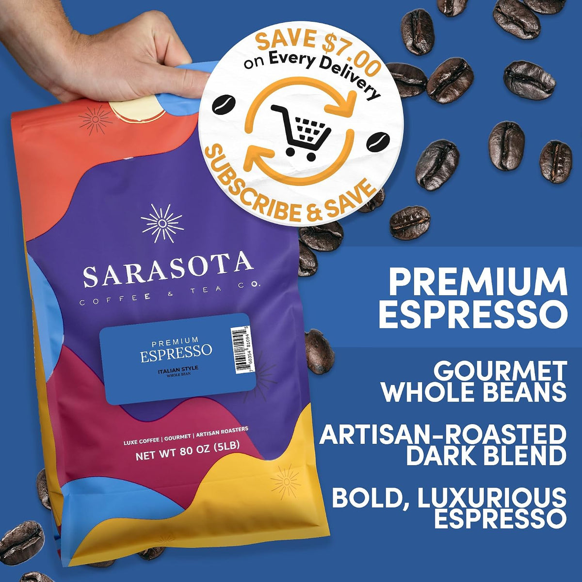 Sarasota Coffee Whole Bean Espresso