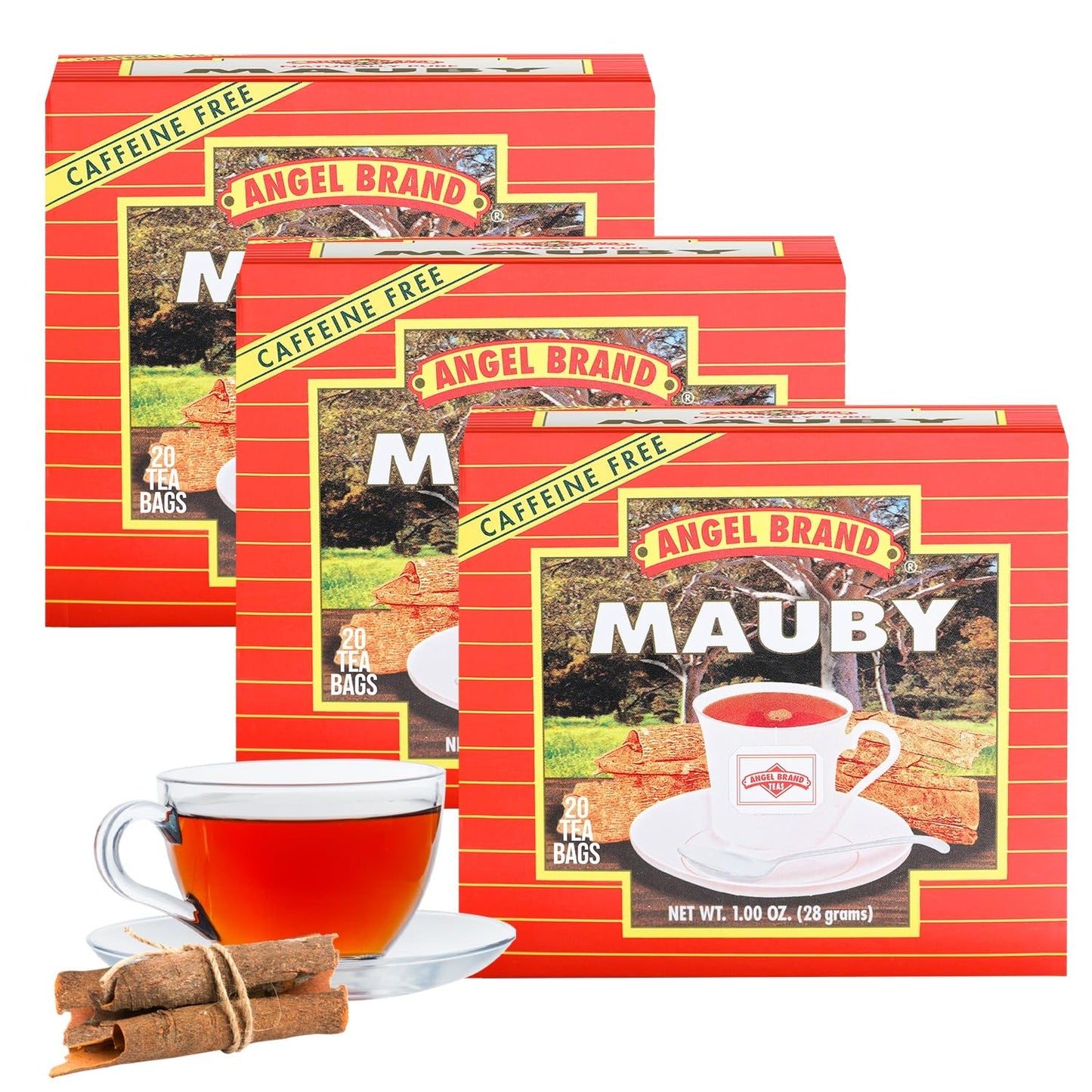 Mauby Bark Tea Bags | 20 Count | 3 Pack | For Digestion Support | Made from mauby bark, this herbal tea offers a for digestion and