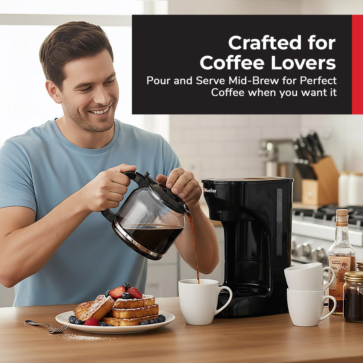 MÜELLERHOME Mueller 12-Cup Drip Coffee Maker