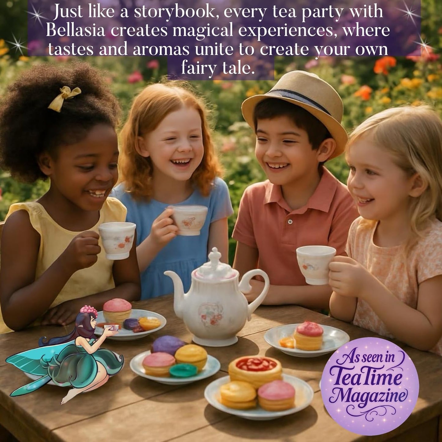 Bellasia Tea Blueberry Pie for Kids Using Real Fruit Pieces - Caffeine Free Herbal Tea Blend with Real Ingredients & Balanced Flavor- Add Loose Leaf Tea to Your Child’s Routine for A Fun & Tasty Drink. 20-25 Cups