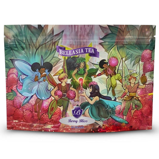 Bellasia Tea Berry Bliss Caffeine-Free Herbal Tea For Kids, Fruity Flavor