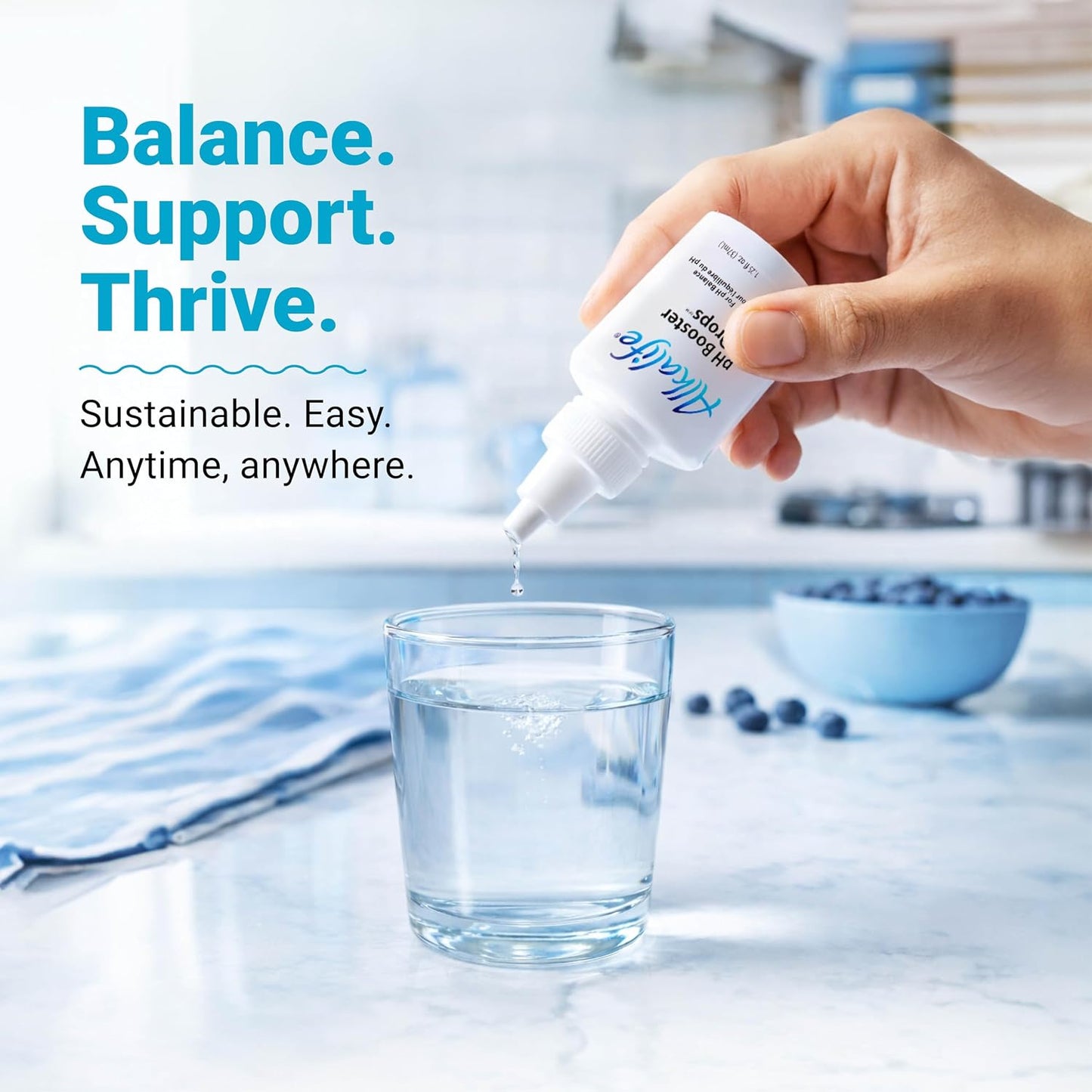 Alkalife pH Booster Drops, 1-Pack, pH 10 Alkaline Water, 360 Servings | 1.25 oz, Electrolytes, Minerals, Patented Formula, Neutralize Acid, Immune Support, Detox, Peak Performance, Great Value