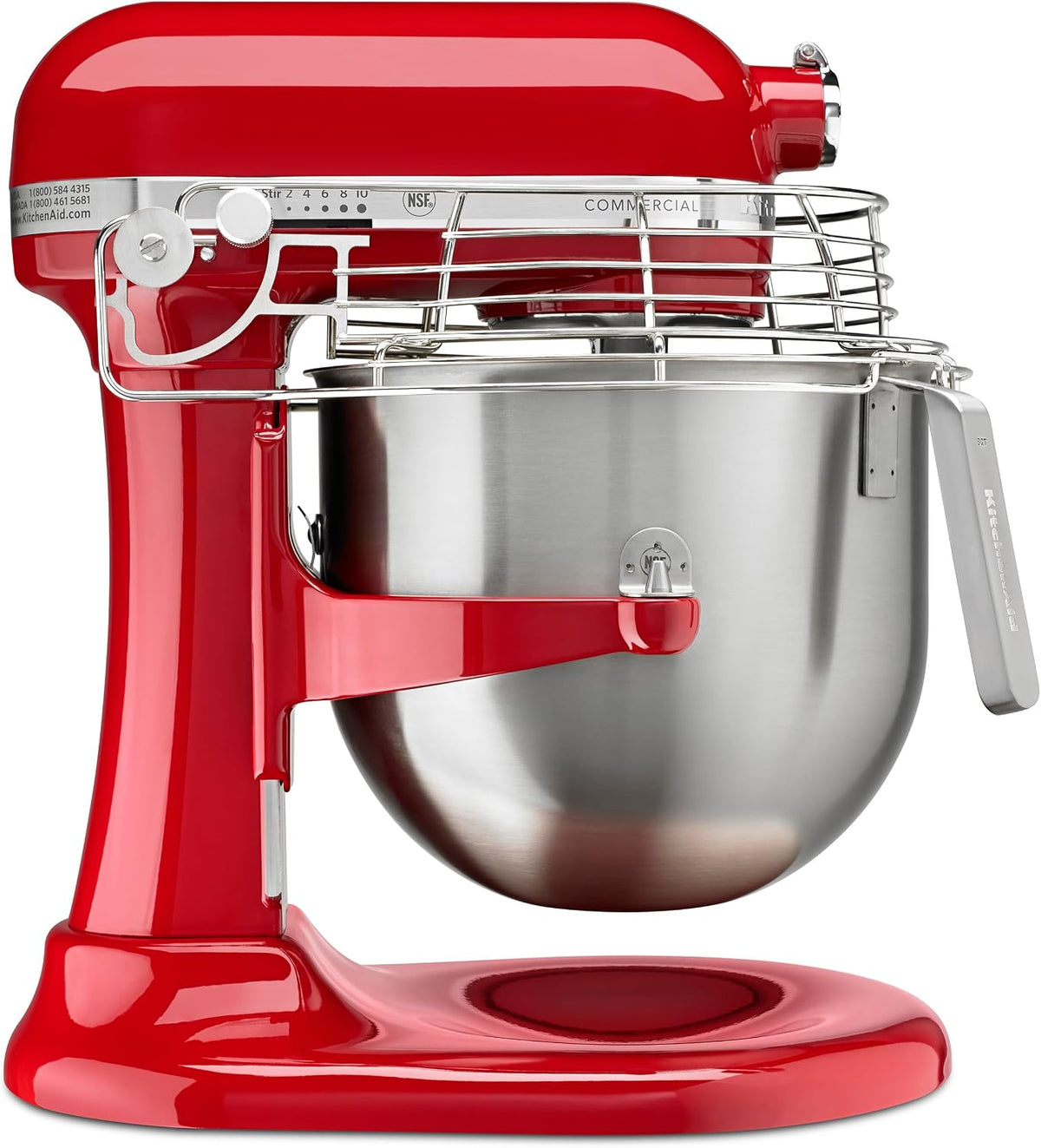 KitchenAid Commercial Series 8 Quart Bowl-Lift Stand Mixer with Stainless Steel Bowl Guard - KSMC895
