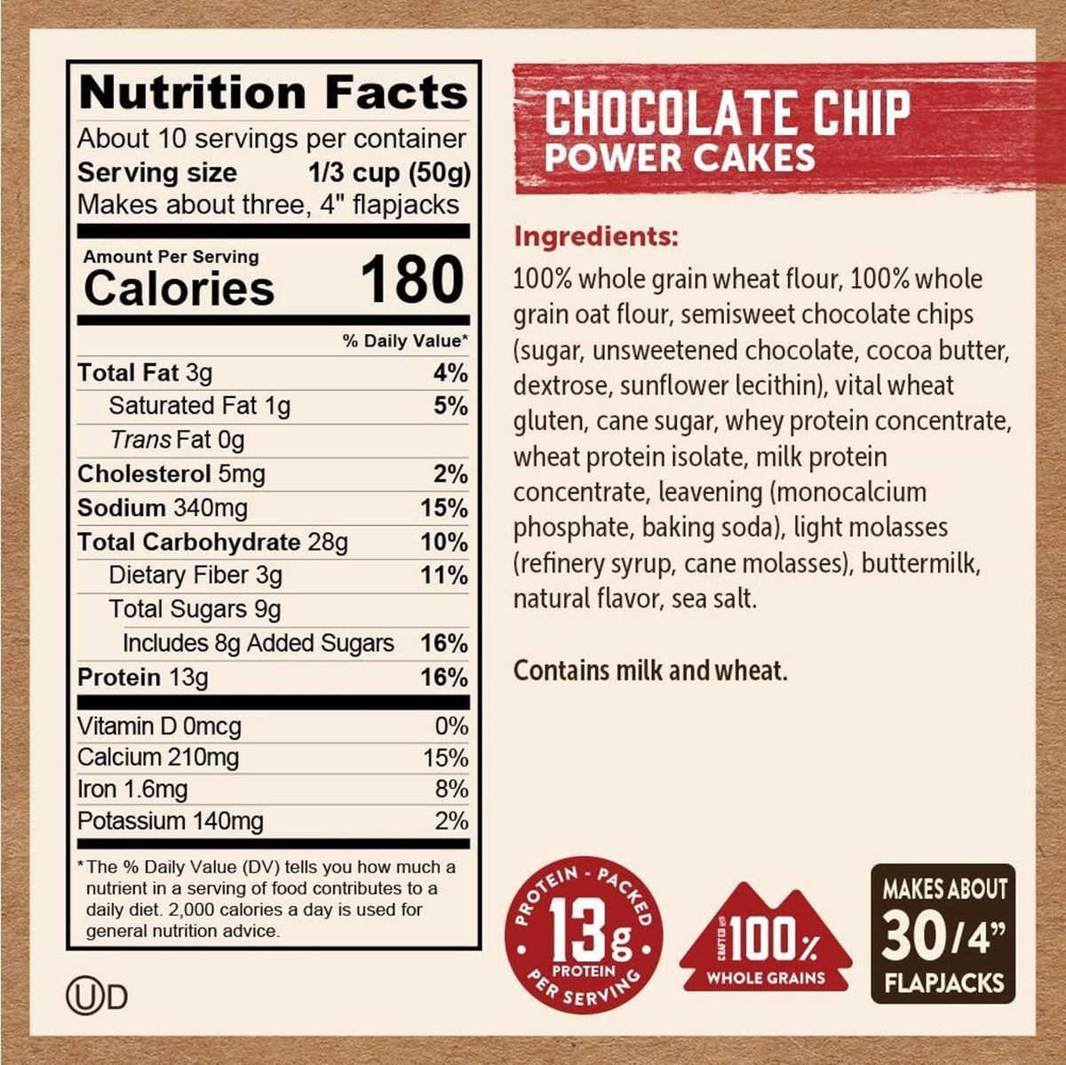 Kodiak Power Cakes Chocolate Chip Pancake & Waffle Mix