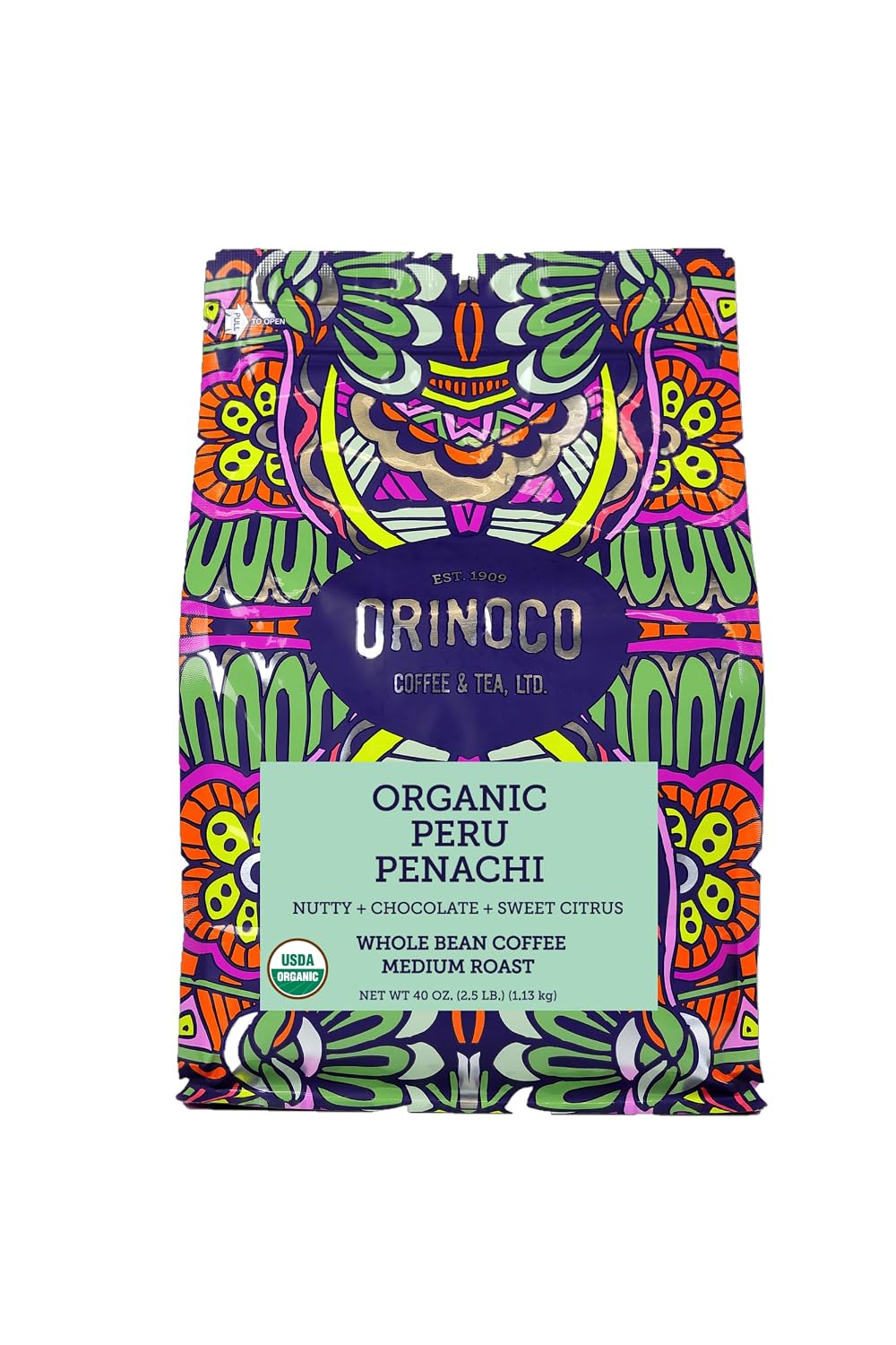 Orinoco Organic Peru 2.5lb bag