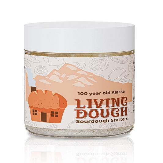 100 Year Old Alaska Fresh Sourdough Starter Culture for Baking, 3.5 Oz | Easy to Use, Active &amp; Live Organic Sourdough Starter for Artisan Bread, Pizza Dough, Waffles, Homemade Bread Recipes &amp; More