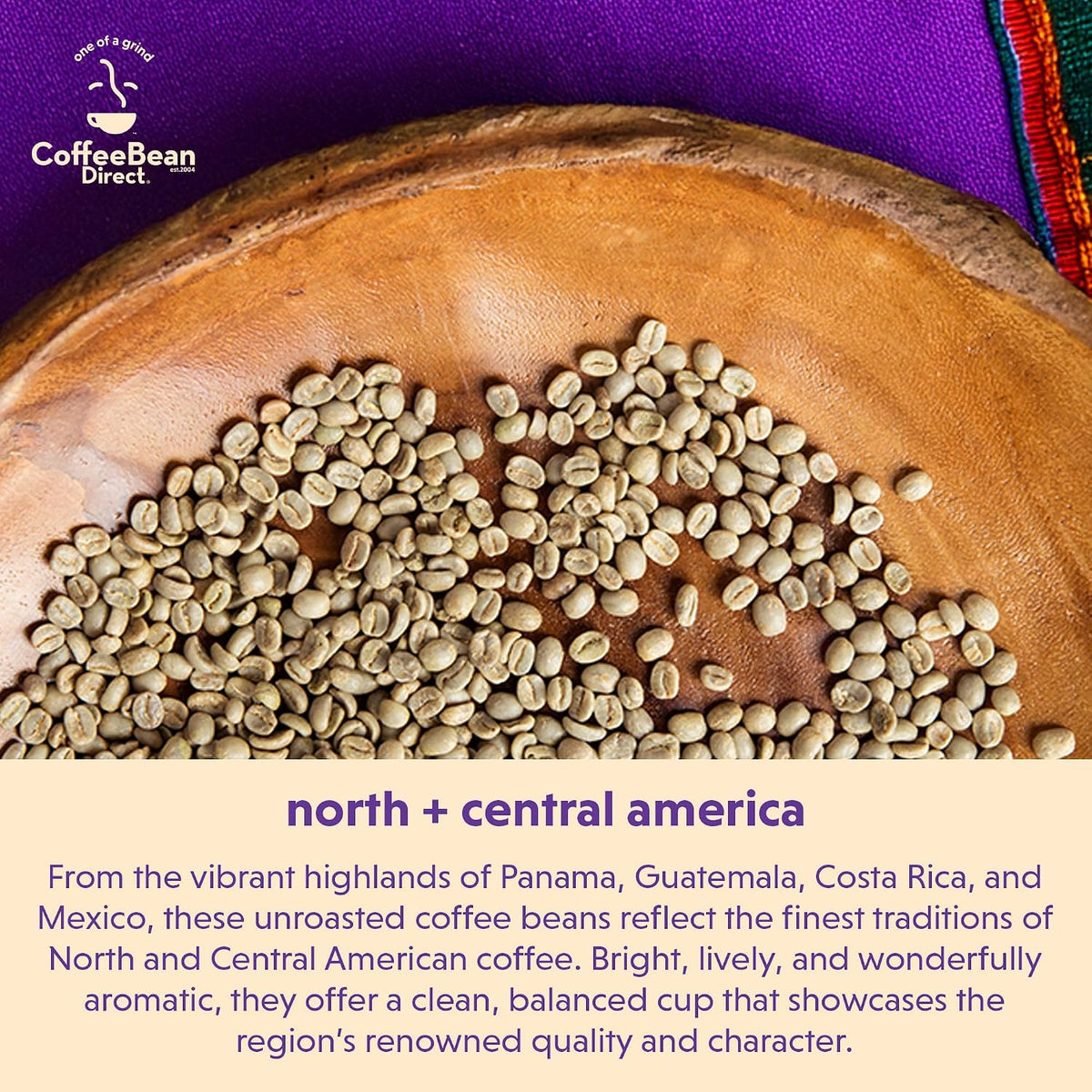 Coffee Bean Direct Unroasted Costa Rican Tarrazu, 5lb Bag | Raw Arabica Coffee Beans for Home Roasting