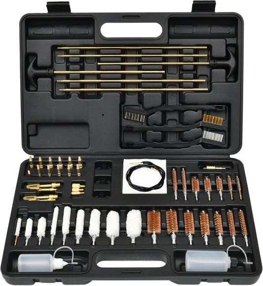 GLORYFIRE Gun Cleaning Kit Universal for Guns, Gun Brushes for Pistol, Handgun, Shotgun, Elite Brass Rods and Wire Rope,