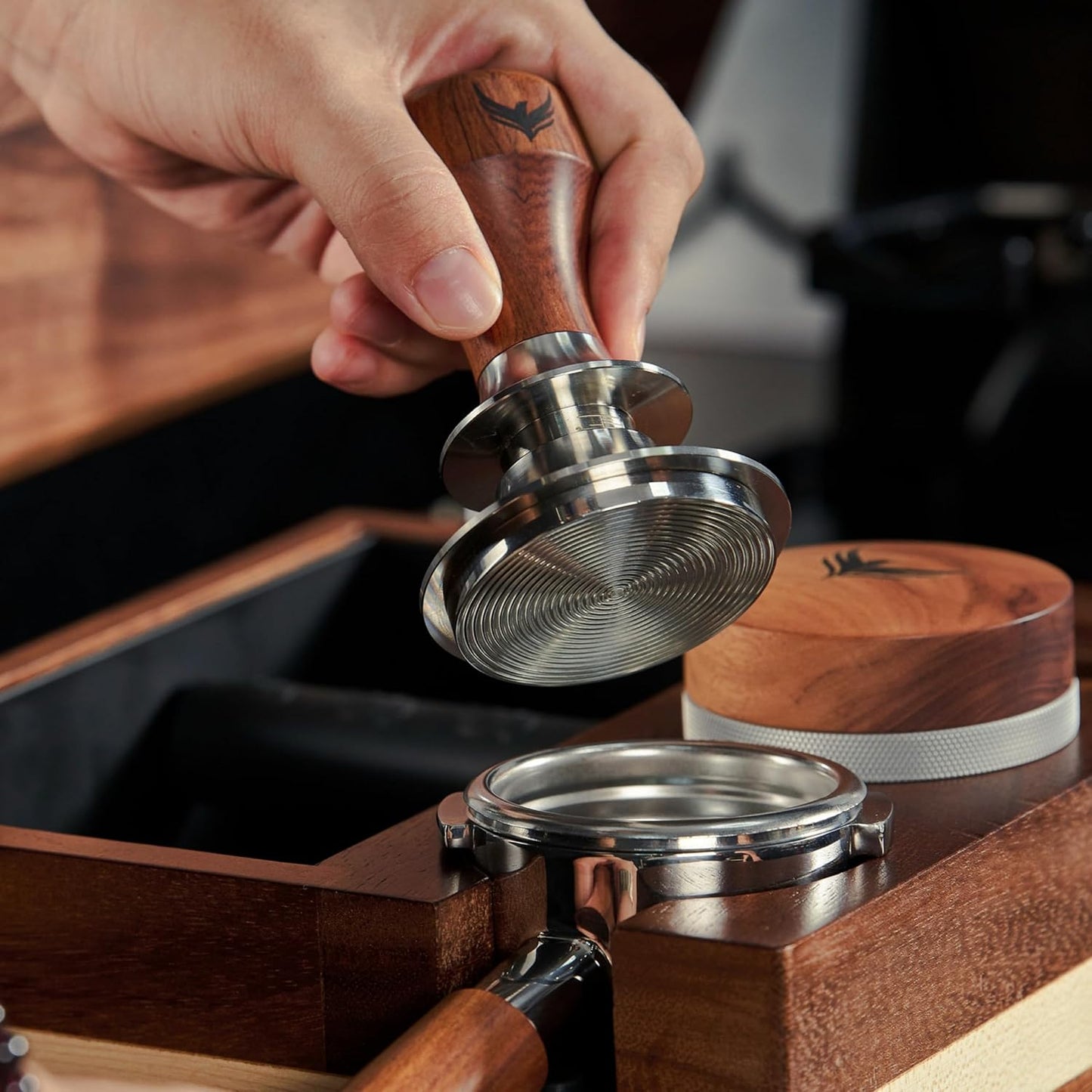 54mm Breville Espresso Machine Accessories with Knock Box Station, Tamper & Distributor, Naked Portafilter and Digital Espresso Scale