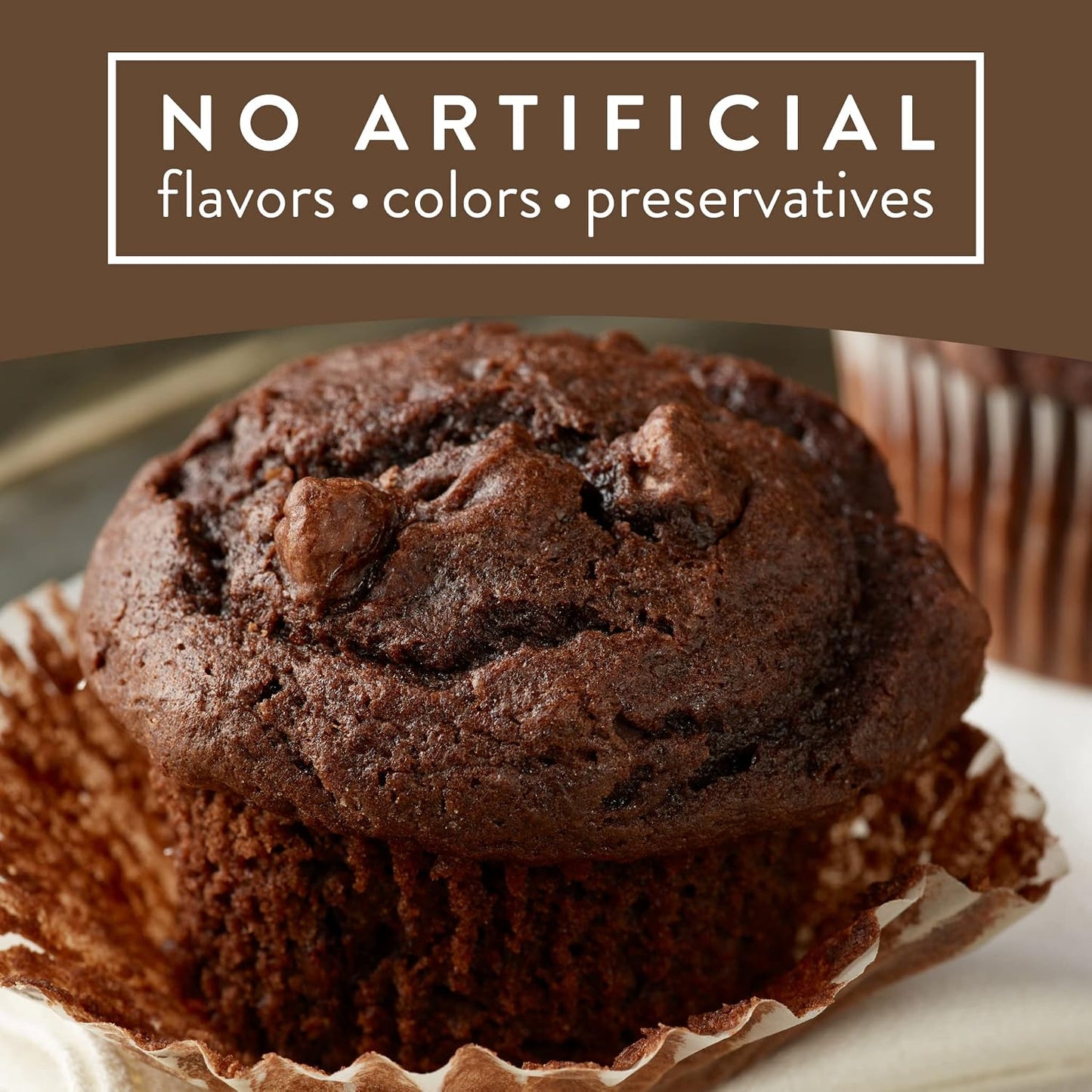 Krusteaz Muffin Mix, Double Chocolate Muffin Mix, Made with Real Chocolate Chips &amp; No Artificial Flavors, Colors or Preservatives, 20 Ounce Box (Pack of 4)
