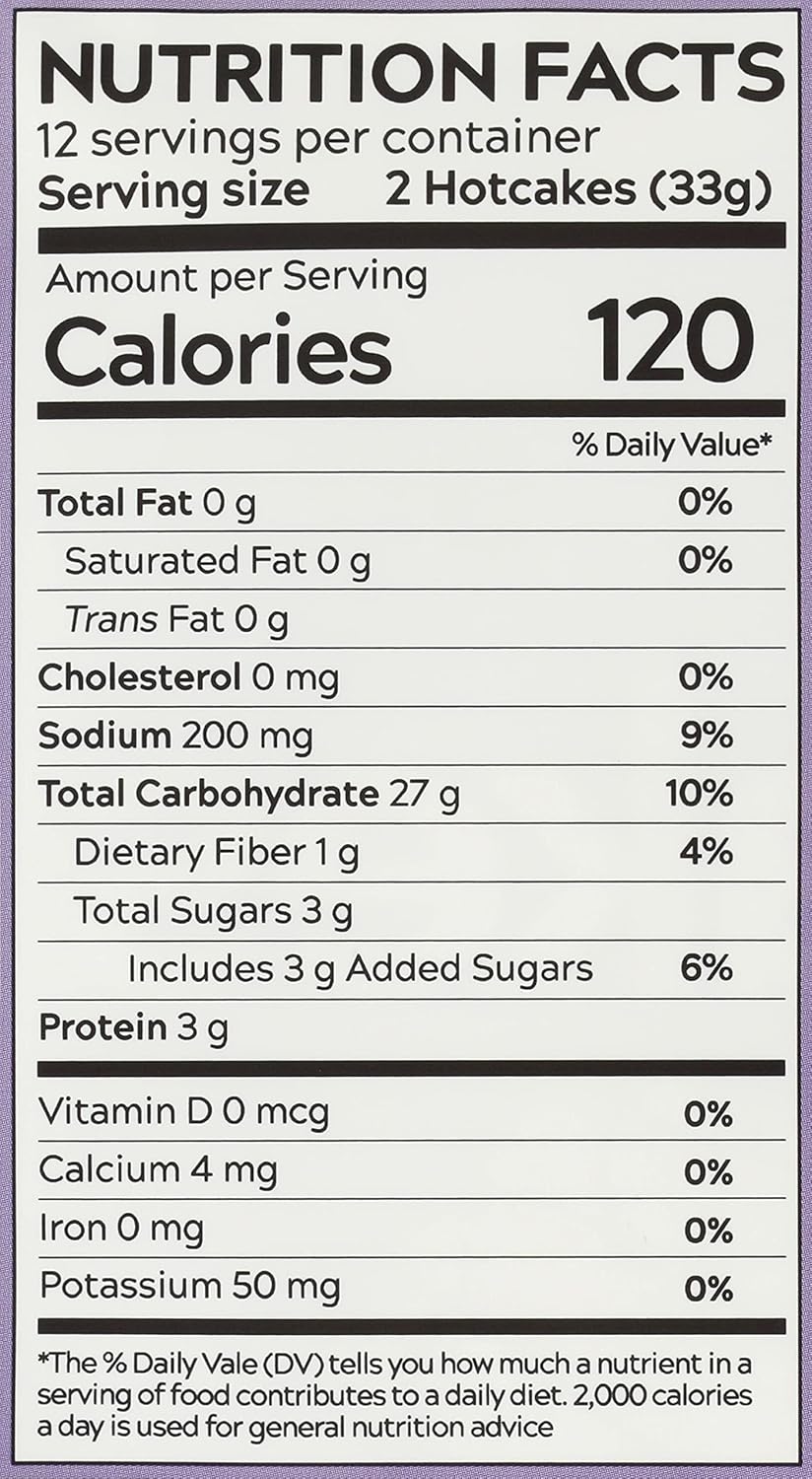 Gluten Free Rolled Hotcakes Crepe Mix by American Table, Made with American-Grown Ingredients &amp; Pure Vanilla, French-Style, Non-GMO, Low Sugar, No Preservatives, Makes 24 Crepes (14 oz, Pack of 1)