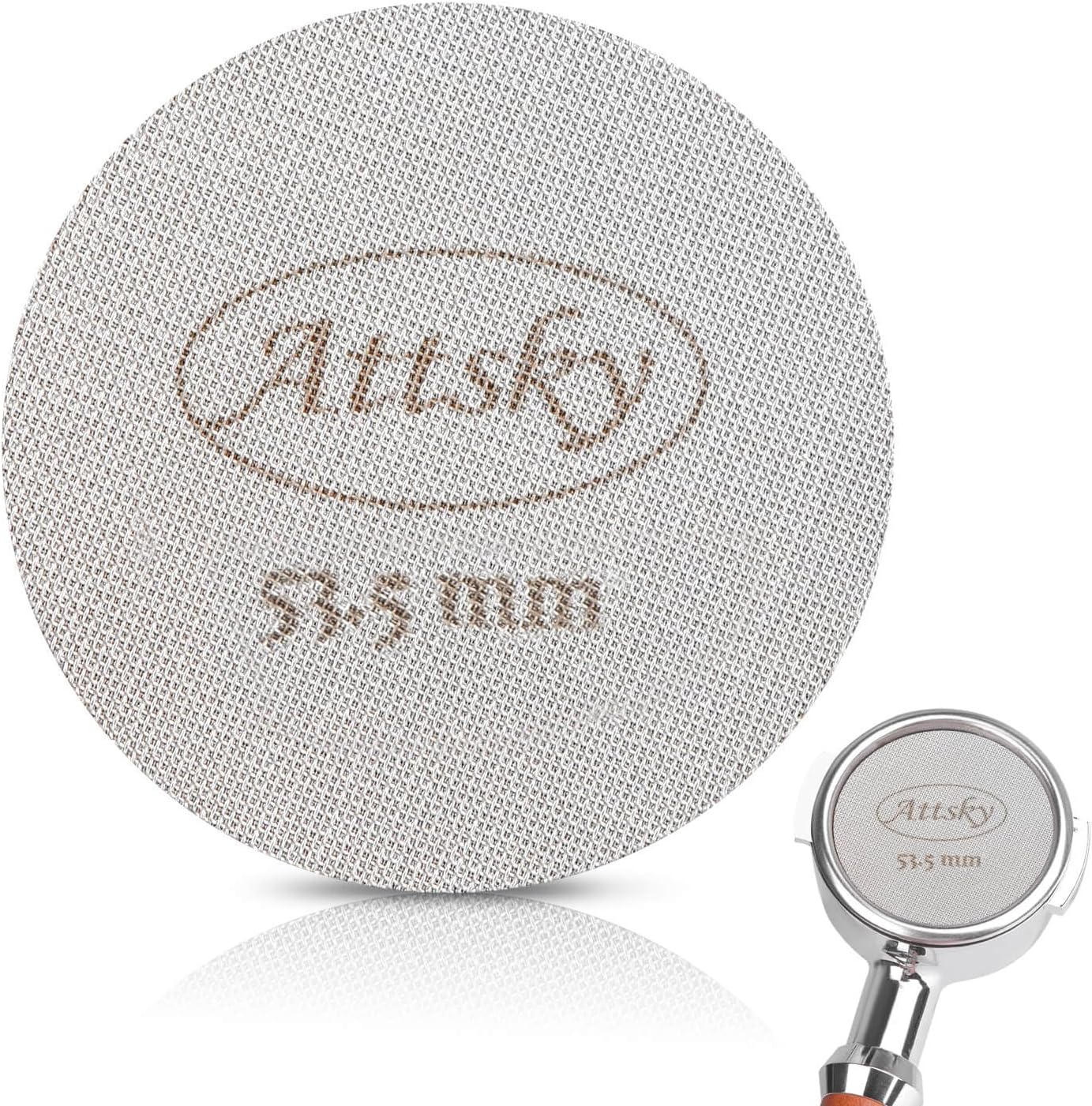53.5mm Espresso Puck Screen, Espresso Filter for 54mm Portafilter Filter Basket, Reusable Espresso S
