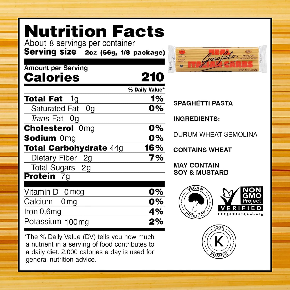 Garofalo - Premium Durum Wheat Semolina Spaghetti Pasta