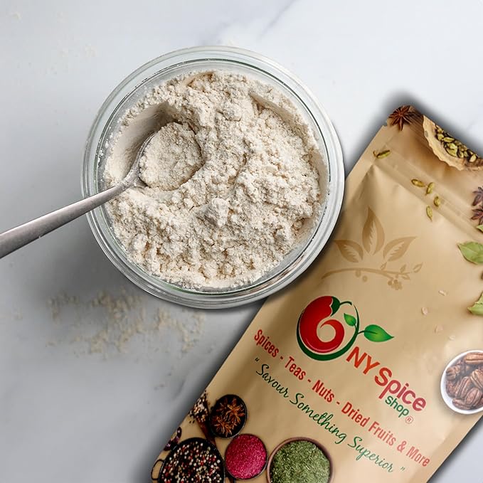 NY Spice Shop Black Chickpeas Flour - 1 Pound Finely Ground Kala Chana Besan for Cooking and Baking