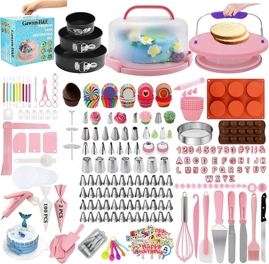 Cake Decorating Kit,678 Baking Supplies Kit with Cake Decorating Supplies